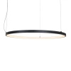 Lampa wisząca czarny pierścień 60cm z trójpunktowym mocowaniem  LED 3000K Visual Hor 24W Maxlight P0656