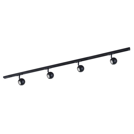 Zestaw szynowy Marvi TR Blake w kolorze czarnym 4 źródła światła Italux 920421-4-BL-SET