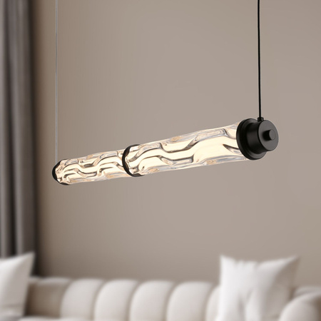 Lampa wisząca pozioma szklana tuba 66cm CORTE 18W LED 3000K Candellux Studio 32-50779