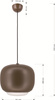 Lampa wisząca jedynka Positano czekoladowa Aviano Lighting 6026-120