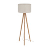 Lampa podłogowa na drewnianym trójnogu z abażurem VIGA SHADE SOSNA 1xE27 Tk Lighting 16232