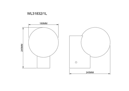 Kinkiet NUA E27 Zuma Line WL31832/1L
