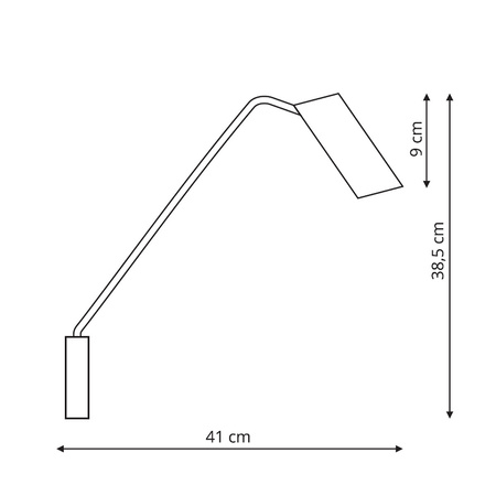 Kinkiet z wysięgnikiem Futuro biały 1xGU10 Light Prestige LP-17001/1WL WH