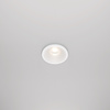 Białe okrągłe oczko podtynkowe średnica 6cm IP65 LED 3000K Zoom DL034-01-06W3K-W Maytoni