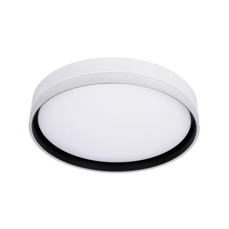Florida lampa sufitowa plafon biały+czarny 24w led 39 cm klosz biały Candellux 13-11305