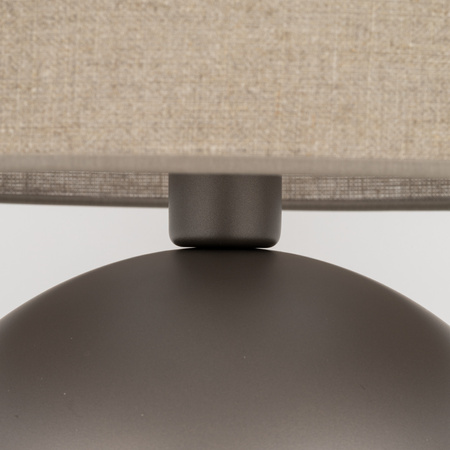 Lampka nocna brązowa abażur z lnu 1xE27 TAMI NEW BROWN Tk Lighting 16195