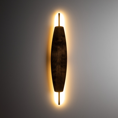 Kinkiet drewniany podświetlający ściane 95cm MAREVA L ORZECH 1xLED 3000K Tk Lighting 11434