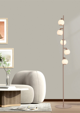Lampa podłogowa piątka LED Luberon kaszmirowa Aviano Lighting 3051-513