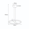 Lampa wisząca LED do salonu w kolorze czarnym TIVOLI Kaja Lighting  K-8230