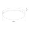 Plafon Maya Czarny 36W LED Ø500 Milagro ML1831