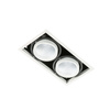 Oprawa podtynkowa sufitowa Vertico Double 4000K podwójna regulowana LED Italux GL7108-2/2X18W 4000K WH+BL