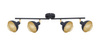 Lampa sufitowa SAVIO Italux SPL-27357-4-BK-GD