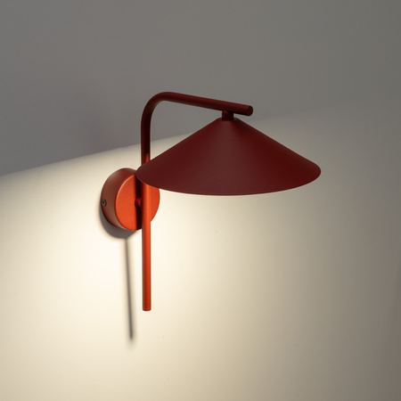 Kinkiet metalowy stożek w kolorze burgund LUME S BURGUND 1XGX53 Tk Lighting 11693
