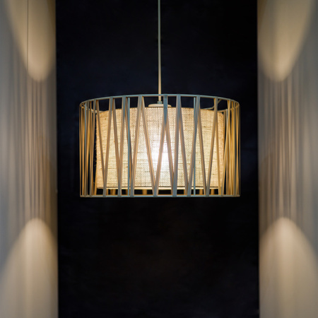 Lampa wisząca o średnicy 38cm wykonana z juty HARMONY SABIA 1XE27 Tk Lighting 11460
