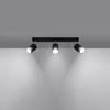Lampa sufitowa NERO 3 czarny/chrom Sollux Lighting SL.1066