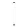 Czarna długa wąska lampa wisząca Arrow 1xGU10 Maytoni P064PL-01B