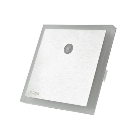 Oprawa schodowa srebrna EVO z czujnikiem ruchu 12V Milagro EKS1030 EKS1480 EKS0996 barwa światła do wyboru