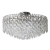 Lampa sufitowa kryształowa 40cm w chromowanym wykończeniu 5xE14 BURANO 40 TOP CH Azzardo AZ6911
