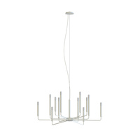 Lampa wisząca biała nowoczesna – minimalistyczny żyrandol świecznikowy do salonu 12xE14 ORTO A Nowodvorski 11463