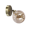 Rodia lampa kinkiet patynowy 1x40w g9 klosz bursztynowy Candellux 91-16515