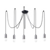 Lampa wisząca pająk beton NESO 5 Sollux Lighting SL.1161