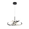 Lampa wisząca Spider 58 cm czarna LED CCT Light Prestige LP-1225/1P 58 BK