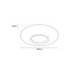 Lampa sufitowa plafon TOKYO GOLD 24W 40cm LED Milagro ML7908 - sterowana pilotem