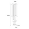 Duża czarna lampa wisząca z białymi kloszami ASPEN Kaja Lighting KP-32