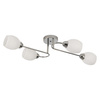 Lampa sufitowa chromowana 4 mleczne klosze 4xE27 KING CHROME Milagro ML2756
