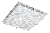 FIKUS LAMPA SUFITOWA PLAFON 36X36 2X60W E27 CHROM Candellux 10-12821