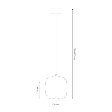 Lampa wisząca VASO 2 AMBER 4W Milagro ML1402