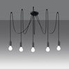 Lampa wisząca pająk beton NESO 5 Sollux Lighting SL.1161