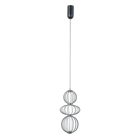 Lampa wisząca Rabel czarna LED 3000K Italux PND-344221-3V-BK