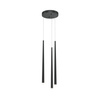 Lampa wisząca trzy czarne wiszące sople LED Cascade MOD132PL-L18BK Maytoni