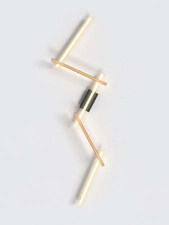 Lampa sufitowa RIMINI piątka LED Wofi Premium 7021-506 ze ściemniaczem