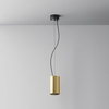 Złota matowa tuba wisząca o średnicy 7,5cm LED 3000K Efir P089PL-15W3K-MG Maytoni