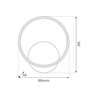 Kinkiet HOOP BLACK 7W LED Milagro ML1540