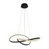 Czarna lampa wisząca LED o średnicy 50cm z wyborem barwy światła Consa Italux PND-19221C-BK