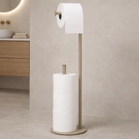 Stojak na papier toaletowy, beż KS-55 PAPER STAND z serii KAJA HOME