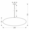 Lampa wisząca CAFEE skandynawska - z abażurem brązowym mokka 66cm 1xE27 Candellux Studio 31-39248