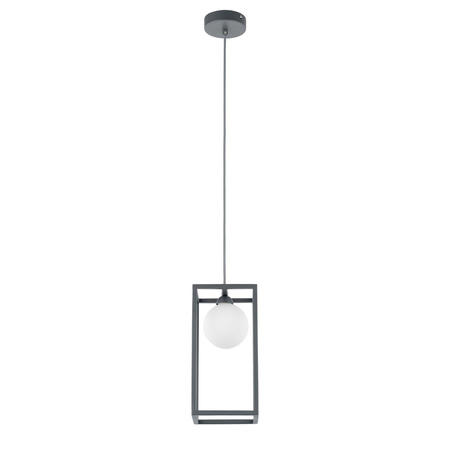 Lampa wisząca Daisy industrialna ramka w kolorze szarym Italux MD-BR4367-D1 GR