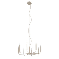 Lampa wisząca żyrandol metalowy w kolorze beżowym o średnicy 73cm 8xE14 ORTO Nowodvorski 12525