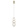 Lampa wisząca Rabel złota LED 3000K Italux PND-344221-3V-HBR