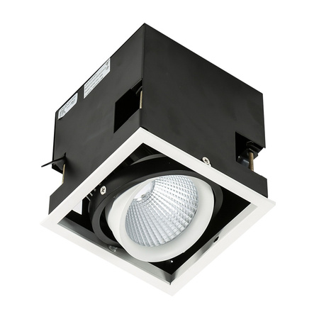 Oprawa podtynkowa Vertico Single 4000K pojedyncza regulowana LED Italux GL7108-1/18W 4000K WH+BL