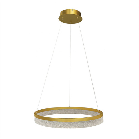 Lampa wisząca złoty okręg z akcentem glamour GALA GOLD 25W LED 4000K Milagro ML2240