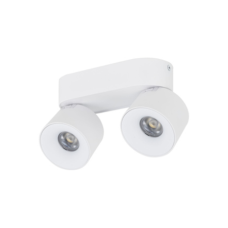 Podwójna biała oprawa sufitowa wybór barwy światła SPARK DUO WHITE CCT 20W Tk Lighting 18171