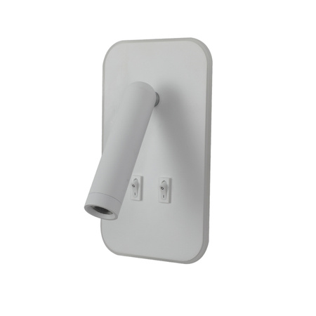 Kinkiet Doria biały LED 3000K z dodatkowym podświetleniem Italux WL-83957-1-WH