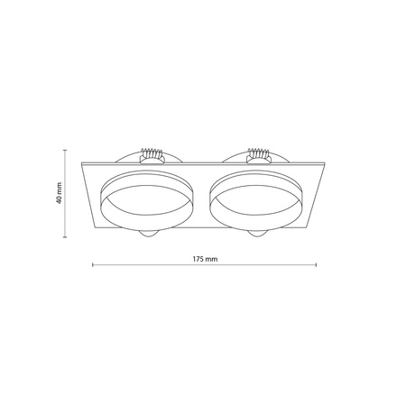 JET BLACK EYE 2XGU10 TK Lighting 6925