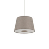 Lampa wisząca do sypialni szary abażur 46cm 1xE27 TUTOIA Nowodvorski 11682