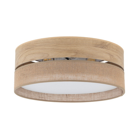Lampa sufitowa o średnicy 45cm juta, Jasne drewno DORMA WOOD JUTA 4xE27 Tk Lighting 11790